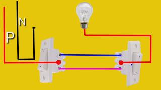 two way connectiontwo way bulb connectiontwowayswitchconnection bulb [upl. by Akenor]