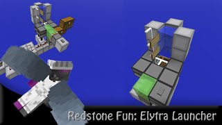 Redstone Fun Compact Elytra Launcher 19110 [upl. by Evy]