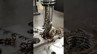 M26 tapping with electric tapping machine asmr machine tapping electric torque thread nice [upl. by Glavin]