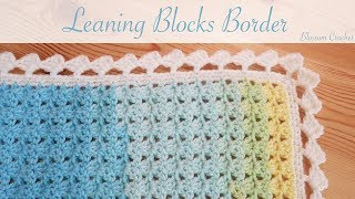 Simple Crochet Borders Leaning Blocks [upl. by Liauqram777]