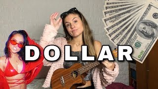 Becky G Myke Towers  DOLLAR Mica Amatti Ukelele Cover [upl. by Nevak]