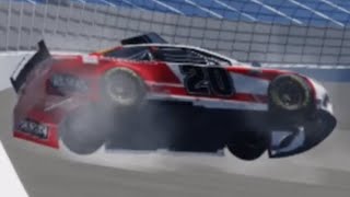 Erik Jones’s near blowover 2017 Daytona [upl. by Nylrats]