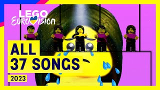 LEGO Eurovision 2023  All Songs  UnitedByMusic [upl. by Primrose]