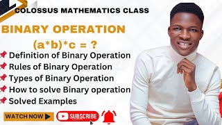 Introduction to binary operation [upl. by Wood]