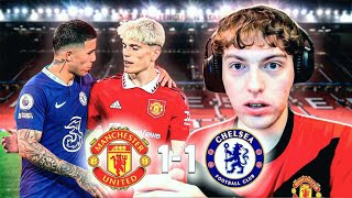 MANCHESTER UNITED 1 VS CHELSEA 1  REACCIÓN DAVOO XENEIZE [upl. by Annaear81]