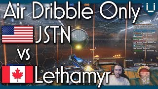 Unlimited Boost Air Dribble Only  JSTN vs Lethamyr [upl. by Slerahc]