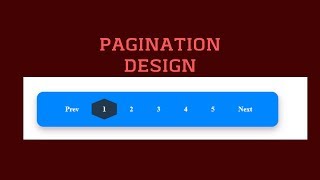 Awesome Pagination Design Using Only HTML amp CSS [upl. by Yraht]