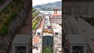 Ship Elevator In Panama Canal 😱 [upl. by Alamap]