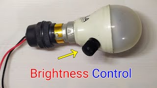 How to make LED bulb Dimmable Hindi LED bulb brightness control  Free Circuit Lab [upl. by Noryb]