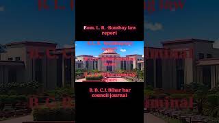 Bom L R Bombay law report B L R building law report B C C Bihar criminal cases B C R [upl. by Nareik]