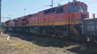 TransnetSpoornet diesel locomotives class 36GM 37GM and 44GE in action [upl. by Inalial]