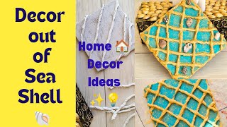 DIY Home🏡 Decor Idea💡  Trash🗑️ to Treasure🪙 Out of Sea shell🐚 tissue Cardboard How to reuse [upl. by Acisey]