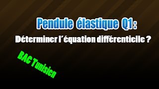 pendule élastique équation différentielle [upl. by Epul286]