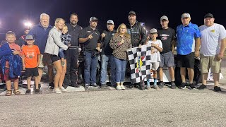 Auburndale Speedway Pro Late Model 50 Travis Roland 42724 [upl. by Hteboj186]