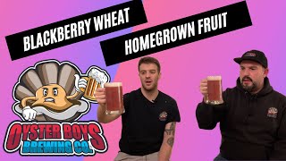 Make Your Own Blackberry Wheat Beer With Homegrown Fruit  Follow Our Recipe In The Description [upl. by Ahsenhoj]