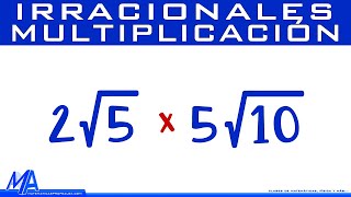 Multiplicación de irracionales  radicales [upl. by Halstead]