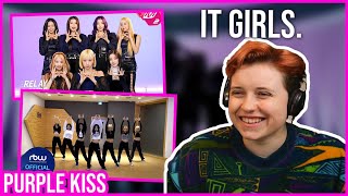 REACTION to PURPLE KISS  PONZONA DANCE PRACTICE RELAY DANCE amp GAP CRUSH amp CROWN DANCE PRACTICE [upl. by Eirrek]