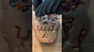 Se te antojó un jamoncillo de calavera 💀candy dulces Halloween DiaDeLosMuertos dulcedeleche [upl. by Relyt]