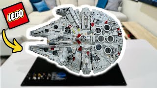 Ultimate LEGO UCS Millennium Falcon Display Case REVIEW [upl. by Anitnas641]