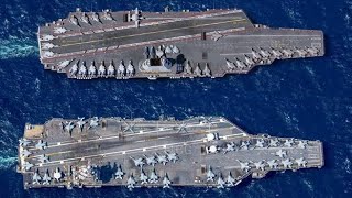 Chinese aircraft carrier type 003 Fujian vs USS Gerald R Ford the largest US aircraft carrier [upl. by Reeba350]