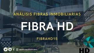 ANÁLISIS FIBRAS INMOBILIARIAS  FIBRAHD 15  SABUESO FINANCIERO [upl. by Steffane]