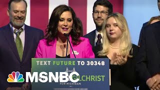 Michigan Gov Whitmer Celebrates ReElection [upl. by Carina]