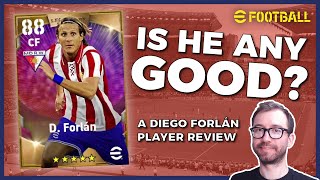 Legendary DIEGO FORLÁN  eFootball 2022 Player Review [upl. by Restivo]