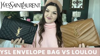 YSL Medium Envelope Bag VS YSL Small LouLou Bag  Comparison amp What Fits  FULL REVIEW [upl. by Oivaf]