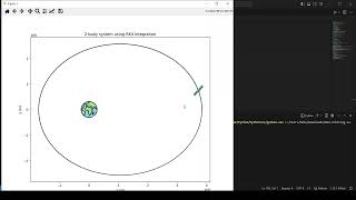 Solving the two body problem using runge kutta 4th in python [upl. by Ellynad562]