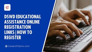 DSWD Educational Assistance Online Registration Links  How to Register [upl. by Ymar]