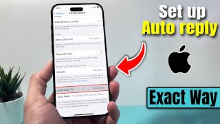 How to set up auto reply text on iphone 2024 [upl. by Ylek]