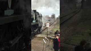 34053 SirKeithPark Somerset Dorset Remembered BrassBand Music Steam West Somerset railway [upl. by Tabber353]