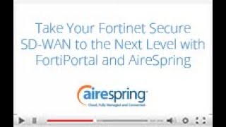 Take Fortinet Secure SD WAN to the Next Level with FortiPortal [upl. by Essyla]