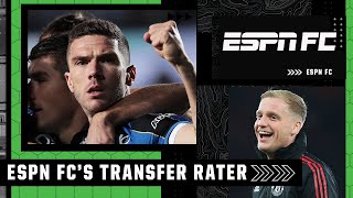 ‘He ticks every single box’ Gosens Ndombele amp van de Beek dominate transfer rater  ESPN FC [upl. by Ynos]