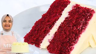 Super moist traditional RED VELVET CAKE recipe with ERMINE FROSTING [upl. by Giacobo]