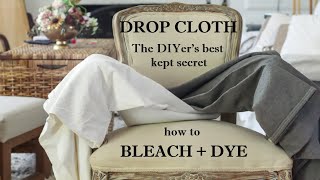 How to Bleach and Dye Drop Cloth [upl. by Enram]