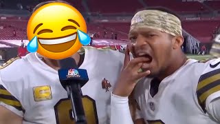 Jameis Winston Being Unintentionally Funny For 3 Minutes 😂 [upl. by Ahsieket115]