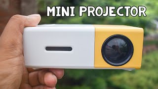 Cheap Pocket Projector for Fun  Mini LED Projector Review amp Demo YG300 [upl. by Sulihpoeht814]