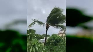 Wind of 180 kmh and flooding Powerful cyclone Batsirai hit Mauritian [upl. by Chelton]