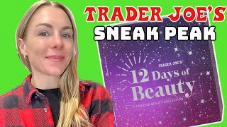 Unboxing Trader Joes 12 Days of Beauty Advent Calendar  Sneak Peek at 2024s Holiday MustHave [upl. by Assenad]