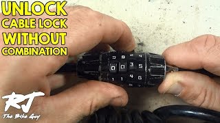 How To Unlock Cable Bike Lock Without Combination [upl. by Retla]