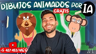 De TEXTO a DIBUJOS ANIMADOS en Segundos por IA Gratis 🦁 Tutorial FÁCIL [upl. by Ahseined]