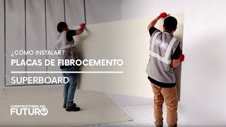 ¿Cómo instalar placas de fibrocemento Superboard de Eternit [upl. by Joshia]