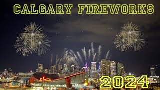 Fireworks Calgary  Happy New Year 2024 [upl. by Gretna]