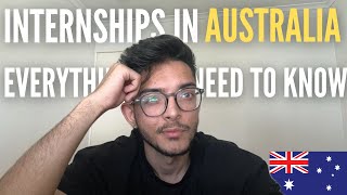 INTERNSHIPS IN AUSTRALIA  HOW TO APPLY  MY INTERNSHIP EXPERIENCE  INTERNATIONAL STUDENT [upl. by Nahn]