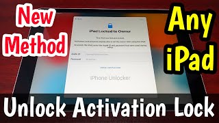 Unlock iPad iCloud Lock Remove Lock To Owner  Unlock iPad Activation Lock  Remove iPad iCloud Lock [upl. by Sakhuja]