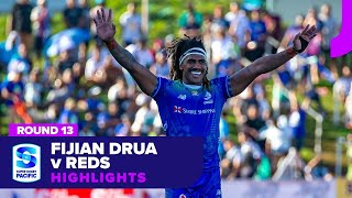 Fijian Drua v Queensland Reds Highlights  Round 13  SRP 2024 [upl. by Onailime]