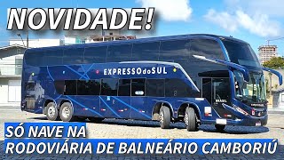 MOVIMENTO na RODOVIÁRIA de BALNEÁRIO CAMBORIÚ  G8 DD da CATARINENSE e EXPRESSO DO SUL [upl. by Kendal674]