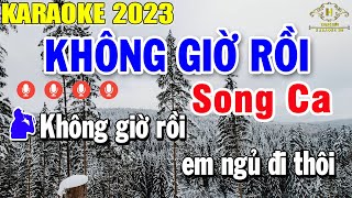 Không Giờ Rồi Karaoke Song Ca Nhạc Sống  Trọng Hiếu [upl. by Atlanta332]