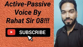 ActivePassive Voice By Rahat Sir 08 [upl. by Ahsiekin]